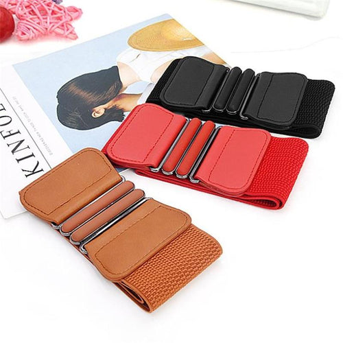 Arimonz Solid Stretch Elastic Wide Waist Belts For Women-Belts-Arimonz-Arimonz