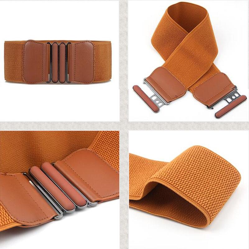 Arimonz Solid Stretch Elastic Wide Waist Belts For Women-Belts-Arimonz-Arimonz