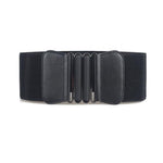 Arimonz Solid Stretch Elastic Wide Waist Belts For Women-Belts-Arimonz-black-Arimonz