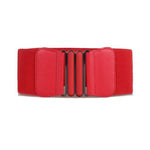 Arimonz Solid Stretch Elastic Wide Waist Belts For Women-Belts-Arimonz-red-Arimonz