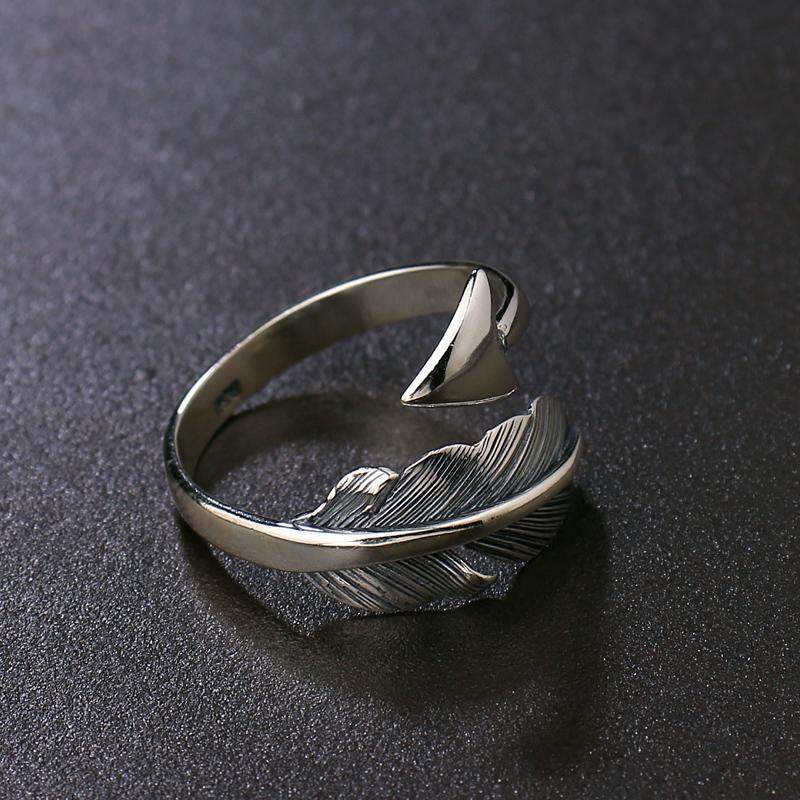 Arrow Feather Rings For Women Statement Ring Jewelry-Rings-Arimonz-Arimonz