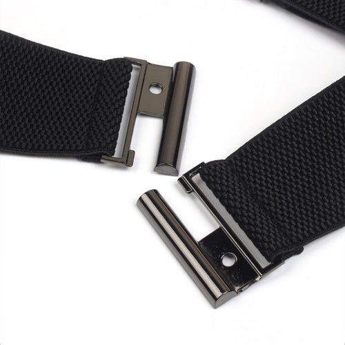 Aubrey Metal Buckle Elastic Belt-Belts-Arimonz-Arimonz