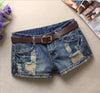 Autumn Denim Mini Shorts Women Rivet Holes Jeans Low Waist Shorts-Shorts-Arimonz-Arimonz