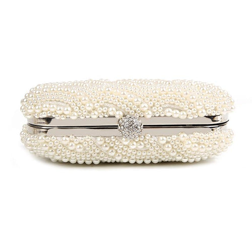 Ayla Pearl Clutch Bag-Handbags-Arimonz-Arimonz