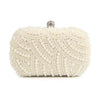 Ayla Pearl Clutch Bag-Handbags-Arimonz-beige-Arimonz