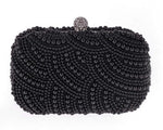 Ayla Pearl Clutch Bag-Handbags-Arimonz-black-Arimonz
