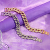 Baguette Cuban Anklets For Women Bling Cuban Link Foot Bracelet-Anklets-Arimonz-Arimonz