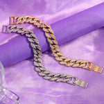 Baguette Cuban Anklets For Women Bling Cuban Link Foot Bracelet-Anklets-Arimonz-Arimonz