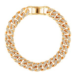 Baguette Cuban Anklets For Women Bling Cuban Link Foot Bracelet-Anklets-Arimonz-Butterfly Big Chain Gold-Arimonz