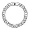 Baguette Cuban Anklets For Women Bling Cuban Link Foot Bracelet-Anklets-Arimonz-Butterfly Big Chain Silver-Arimonz