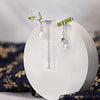 Bamboo Dangle Earring With Pearl Retro Style For Women Fine Jewelry-Earrings-Arimonz-Arimonz