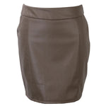 Bandage Leather Skirt-Skirts-Arimonz-Brown-S-Arimonz