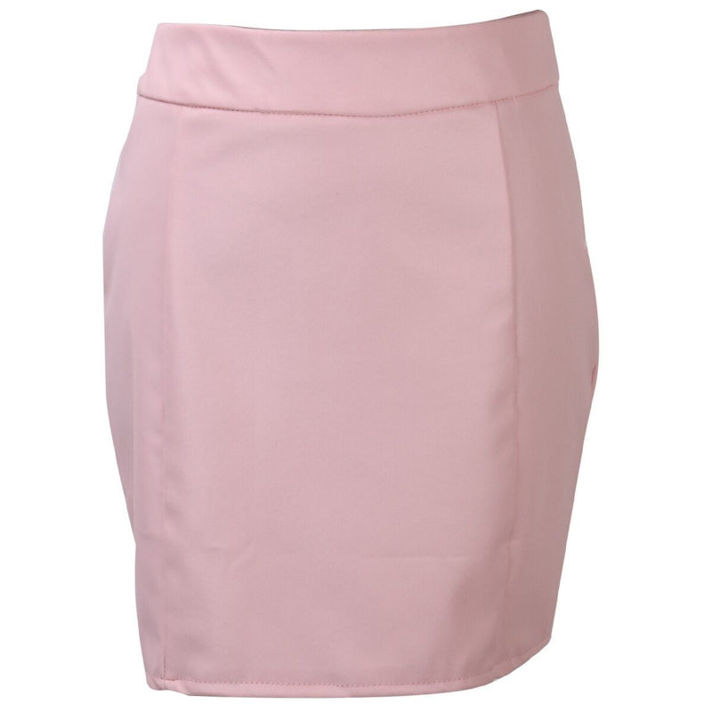 Bandage Leather Skirt-Skirts-Arimonz-Pink-S-Arimonz