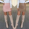 Bandage Leather Skirt-Skirts-Arimonz-Arimonz
