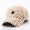 Baseball Cap For Women C Letter Hip Hop Caps Winter Velvet Ladies Hat-Women's Caps-Arimonz-Arimonz
