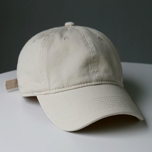 Baseball Cap for Women Fashion Solid Snapback Hat Baseball Sun Cap-Hats-Arimonz-Beige-Arimonz
