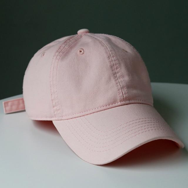 Baseball Cap for Women Fashion Solid Snapback Hat Baseball Sun Cap-Hats-Arimonz-Pink-Arimonz