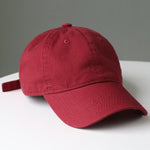 Baseball Cap for Women Fashion Solid Snapback Hat Baseball Sun Cap-Hats-Arimonz-Red wine-Arimonz