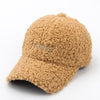 Baseball Cap For Women Paris Letter Hip Hop Cap Faux Mohair Velvet Hat-Women's Caps-Arimonz-Arimonz