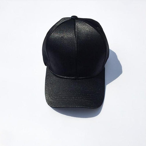 Baseball Cap Hat For Women Satin Sold Baseball Cap Snapback Casual Cap-Hats-Arimonz-Arimonz