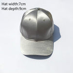 Baseball Cap Hat For Women Satin Sold Baseball Cap Snapback Casual Cap-Hats-Arimonz-Arimonz