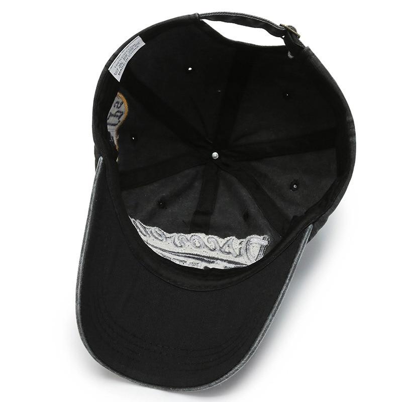 Baseball Cap Snapback Letter Embroidery Vintage Outdoor Baseball Hat-Hats-Arimonz-Arimonz