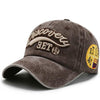Baseball Cap Snapback Letter Embroidery Vintage Outdoor Baseball Hat-Hats-Arimonz-Coffee-Arimonz