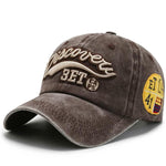 Baseball Cap Snapback Letter Embroidery Vintage Outdoor Baseball Hat-Hats-Arimonz-Coffee-Arimonz