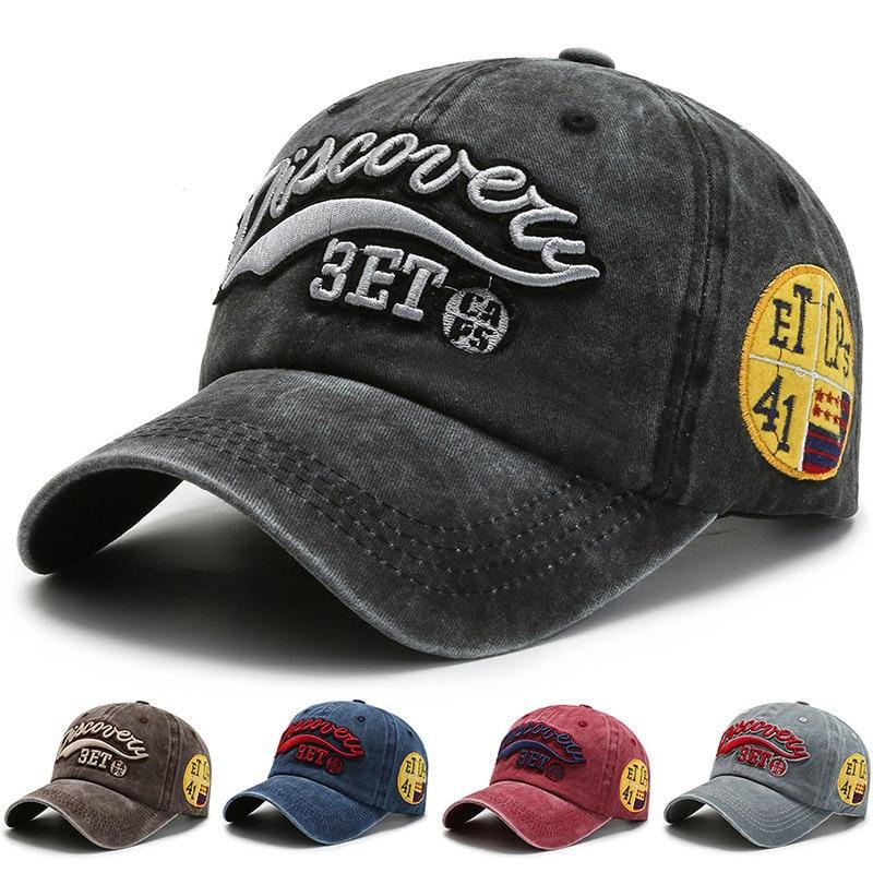 Baseball Cap Snapback Letter Embroidery Vintage Outdoor Baseball Hat-Hats-Arimonz-Arimonz