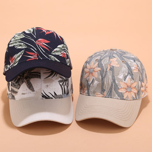 Baseball Cap Women Flower Embroidery Sun Hats Adjustable Snapback-Women's Caps-Arimonz-Arimonz