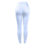 Basic White High Waist Skinny Jean-Skinny Jeans-Arimonz-Arimonz