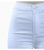Basic White High Waist Skinny Jean-Skinny Jeans-Arimonz-Arimonz