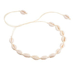 Beach Seashell Choker Beaded Necklace-Necklaces-Arimonz-1-Arimonz