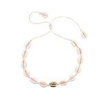 Beach Seashell Choker Beaded Necklace-Necklaces-Arimonz-13-Arimonz