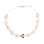 Beach Seashell Choker Beaded Necklace-Necklaces-Arimonz-21-Arimonz