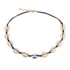 Beach Seashell Choker Beaded Necklace-Necklaces-Arimonz-Arimonz