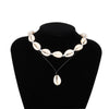Beach Seashell Choker Beaded Necklace-Necklaces-Arimonz-Arimonz