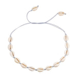 Beach Seashell Choker Beaded Necklace-Necklaces-Arimonz-3-Arimonz