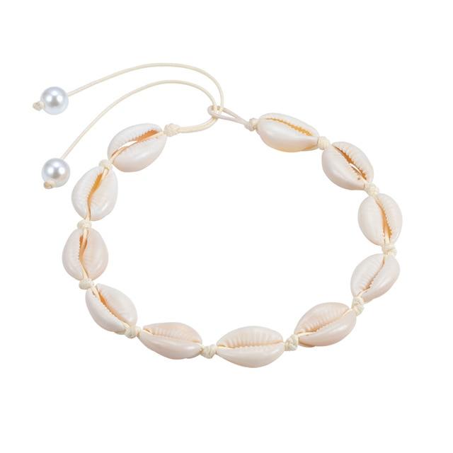 Beach Seashell Choker Beaded Necklace-Necklaces-Arimonz-8-Arimonz