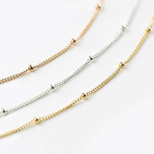 Bead Chain Necklace Choker Necklace Chain Necklace For Women-Necklaces-Arimonz-Arimonz