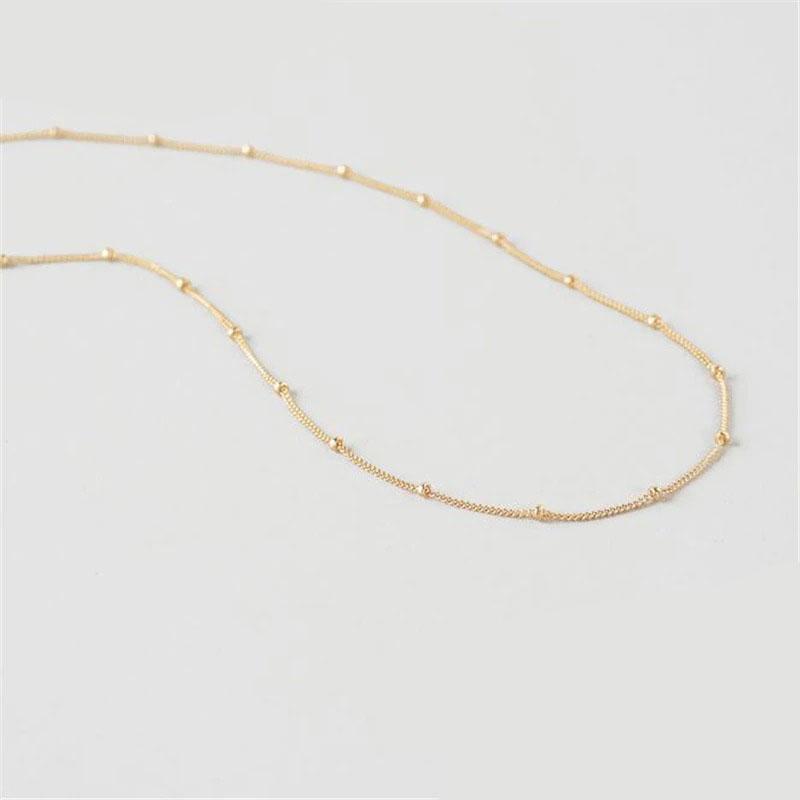 Bead Chain Necklace Choker Necklace Chain Necklace For Women-Necklaces-Arimonz-Arimonz