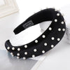 Beaded Thick Velvet Headband-Hair Accessories-Arimonz-black-Arimonz