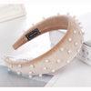 Beaded Thick Velvet Headband-Hair Accessories-Arimonz-khaki-Arimonz