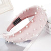 Beaded Thick Velvet Headband-Hair Accessories-Arimonz-pink-Arimonz