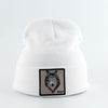 Beanie Wolf Embroidery Winter Hats Knitted Beanies For Women-Hats-Arimonz-Arimonz