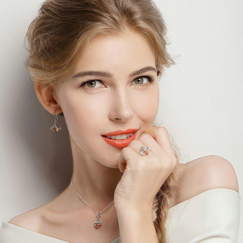Bee Drop Earrings for Women Lovely Fine Jewelry-Earrings-Arimonz-Arimonz