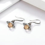 Bee Drop Earrings for Women Lovely Fine Jewelry-Earrings-Arimonz-Arimonz
