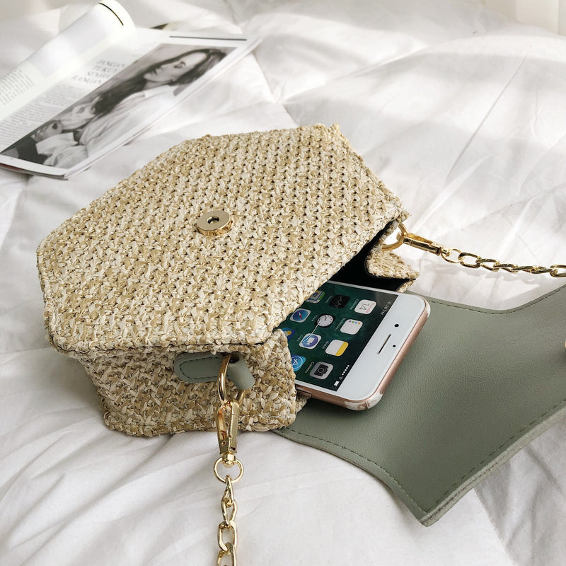 Bella Handmade Woven Rattan Bag-Handbags-Arimonz-Arimonz