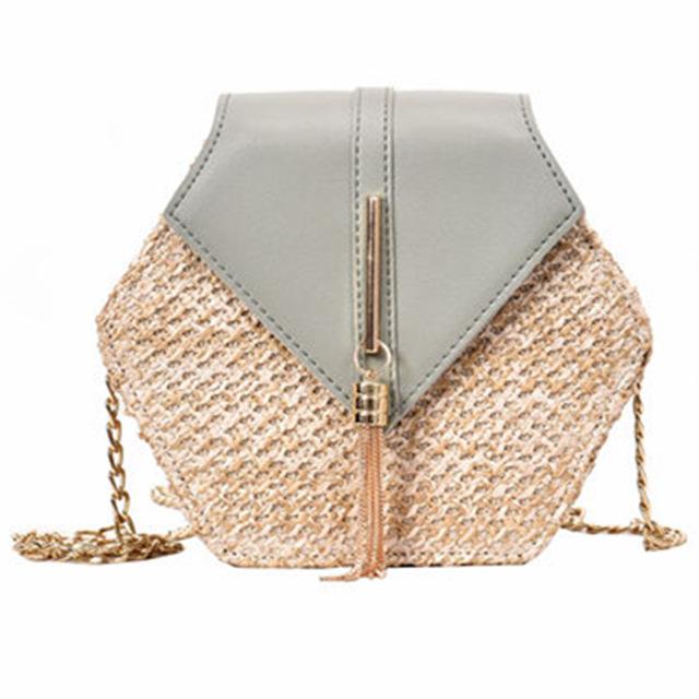 Bella Handmade Woven Rattan Bag-Handbags-Arimonz-Green-Arimonz