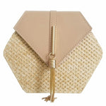 Bella Handmade Woven Rattan Bag-Handbags-Arimonz-Khaki-Arimonz
